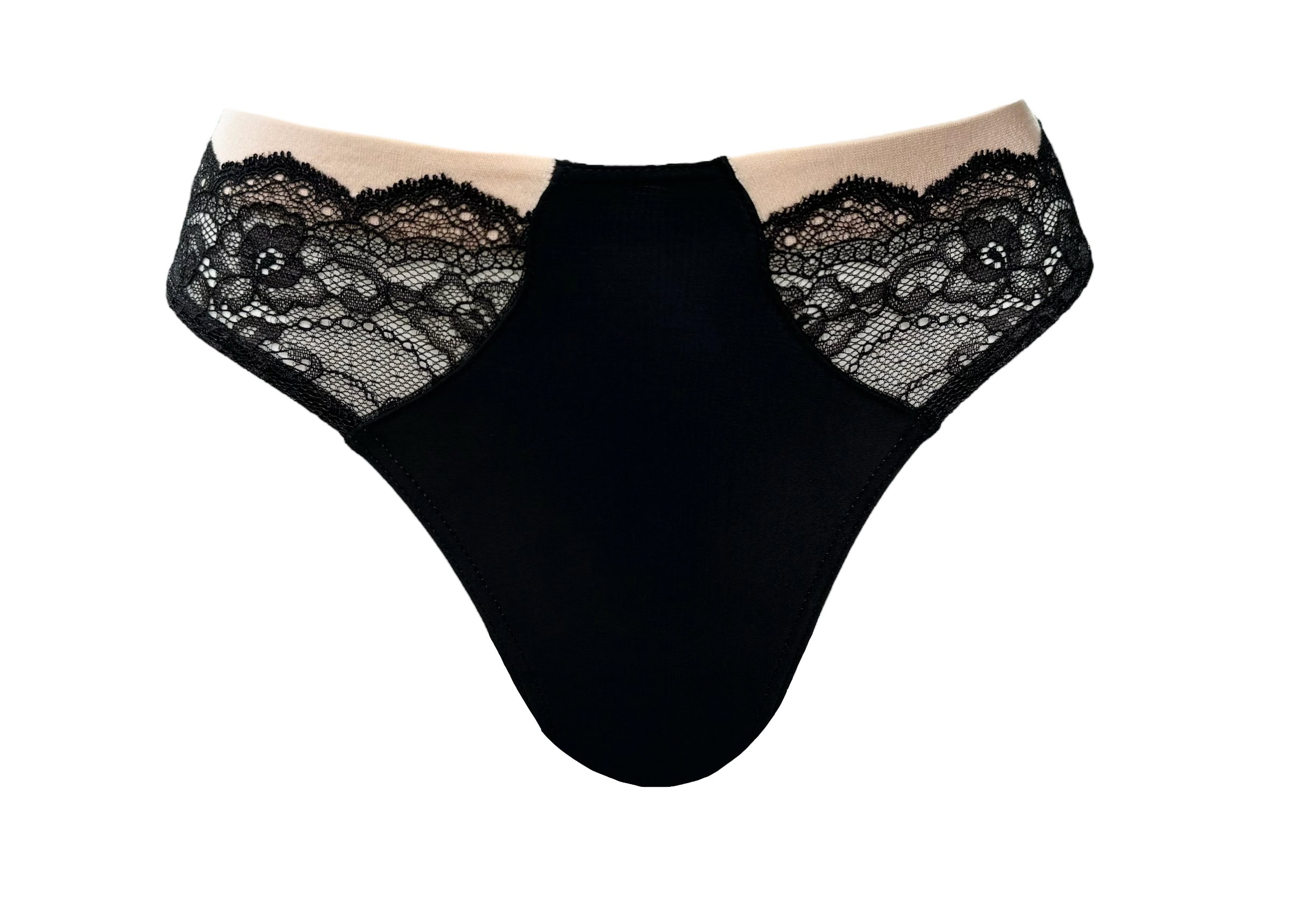 Slip Brésilien Triumph Midnight Tai Nero - Taille M/40, Noir Brillant, Motif Animalier, Neuf